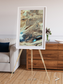 Saline Patterns, Dasht-e Kevir Framed & Mounted Print