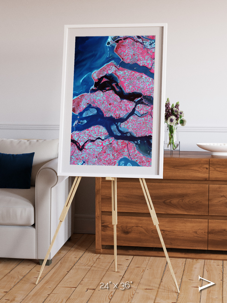 Windward Isles, Delta Region Netherlands Framed & Mounted Print