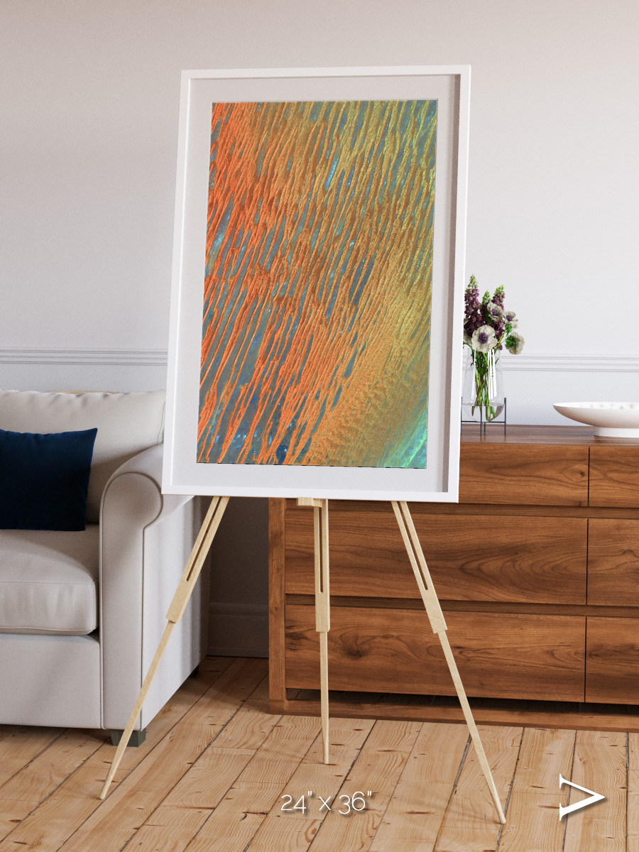 Windwritten Sands, Erg Chech Framed & Mounted Print