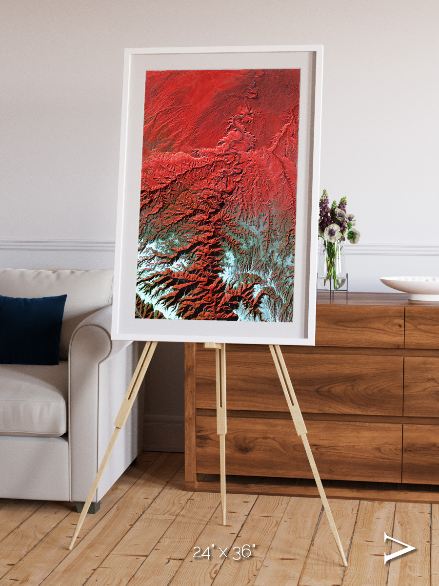 Ice River, Desolation Canyon Framed & Mounted Print