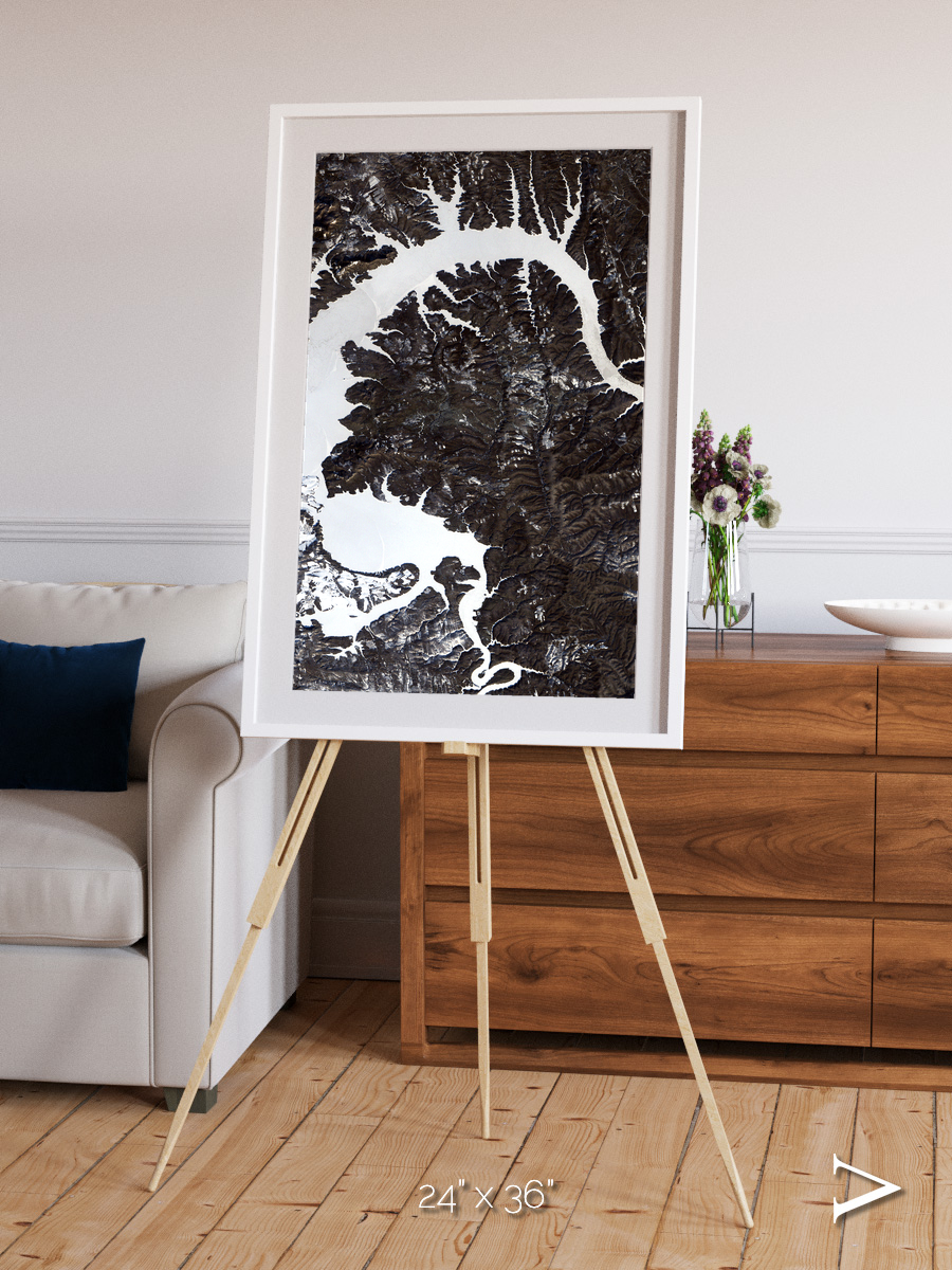 Dragon Lake, Siberia Framed & Mounted Print