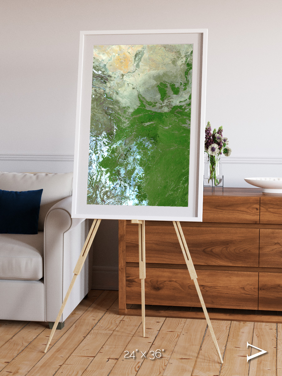 Sea Inlet, Eastern Asia Framed & Mounted Print