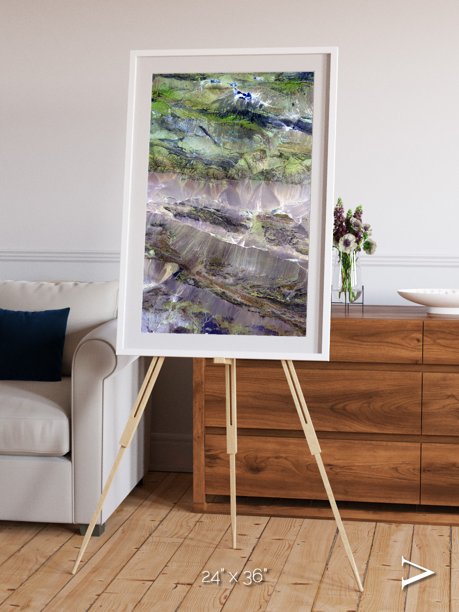 Arid Mosaic, Edrengiyn Nuruu Framed & Mounted Print