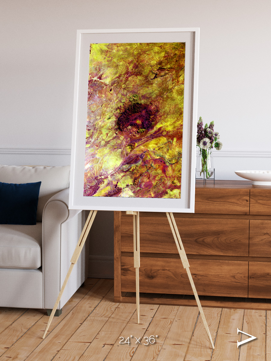 Magma Plains, Erongo Massif Framed & Mounted Print