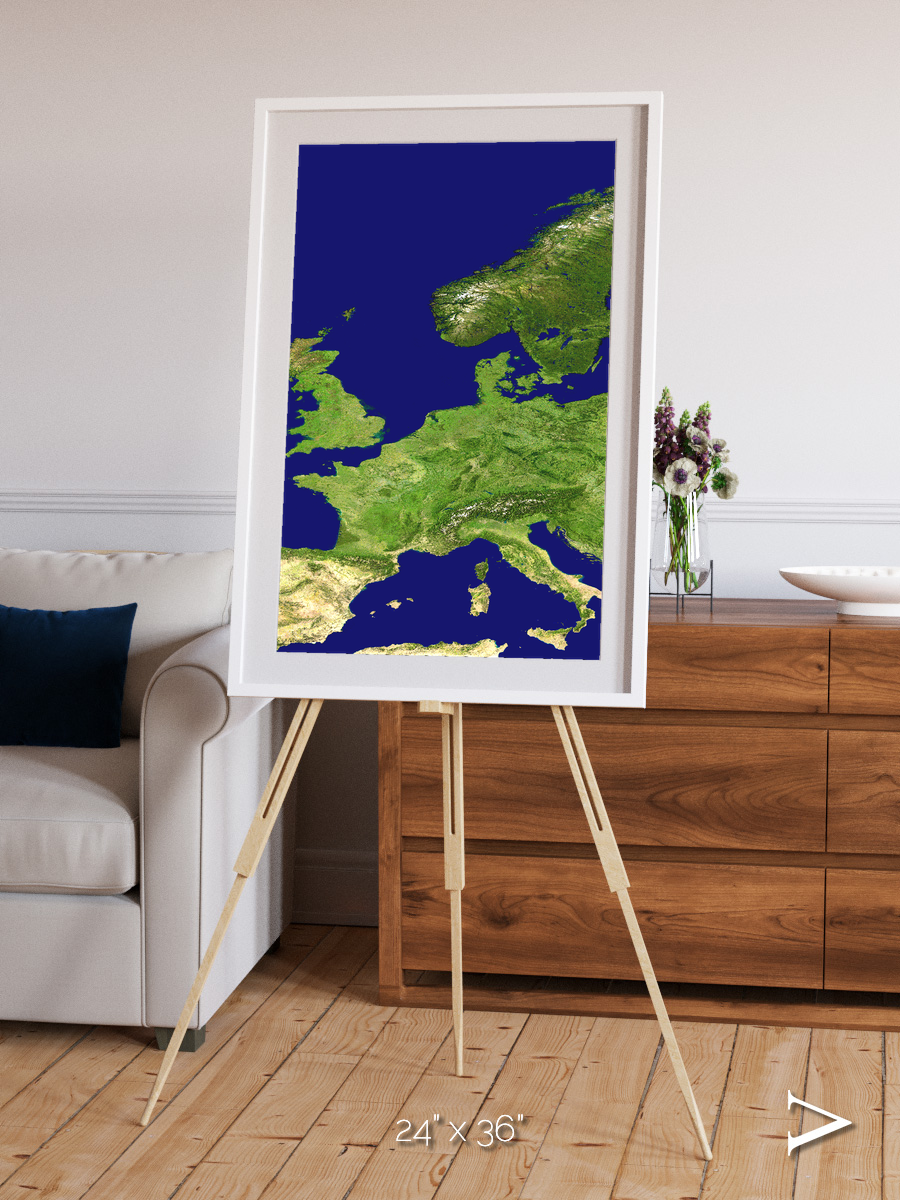 Arctic Outpost, Europe Framed & Mounted Print
