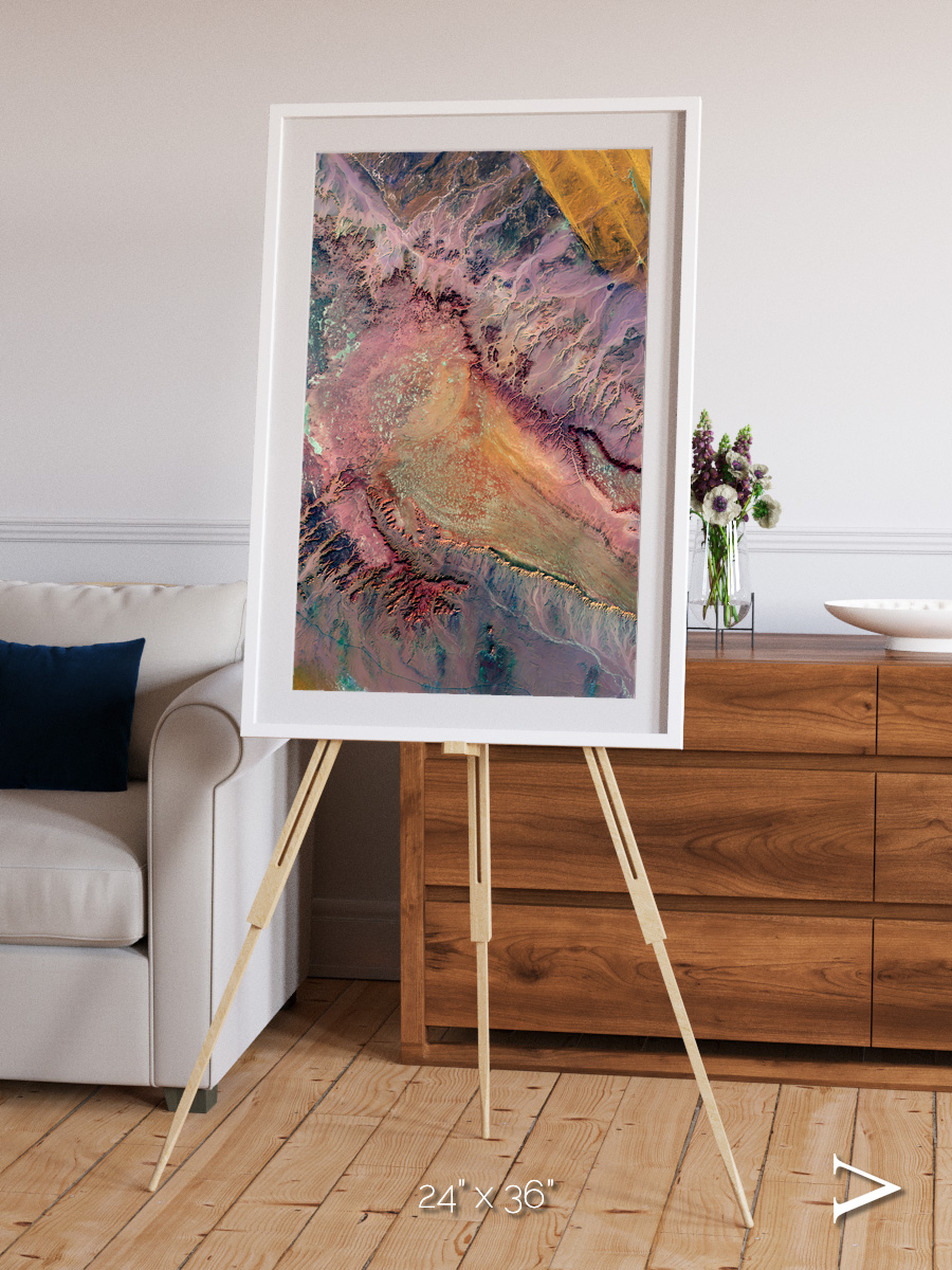 Echoes of Water, Western Desert Framed & Mounted Print