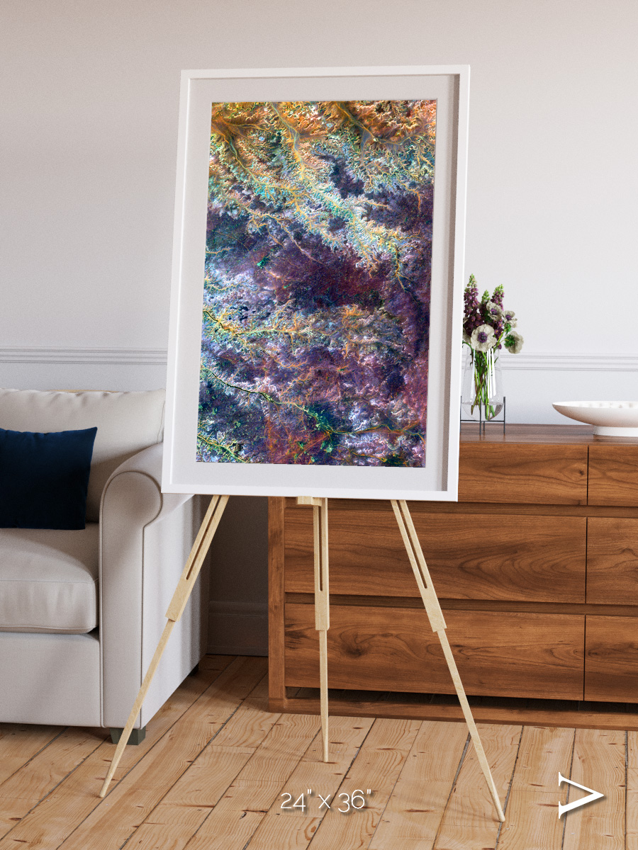 River and Plain, Ghadamis River Framed & Mounted Print