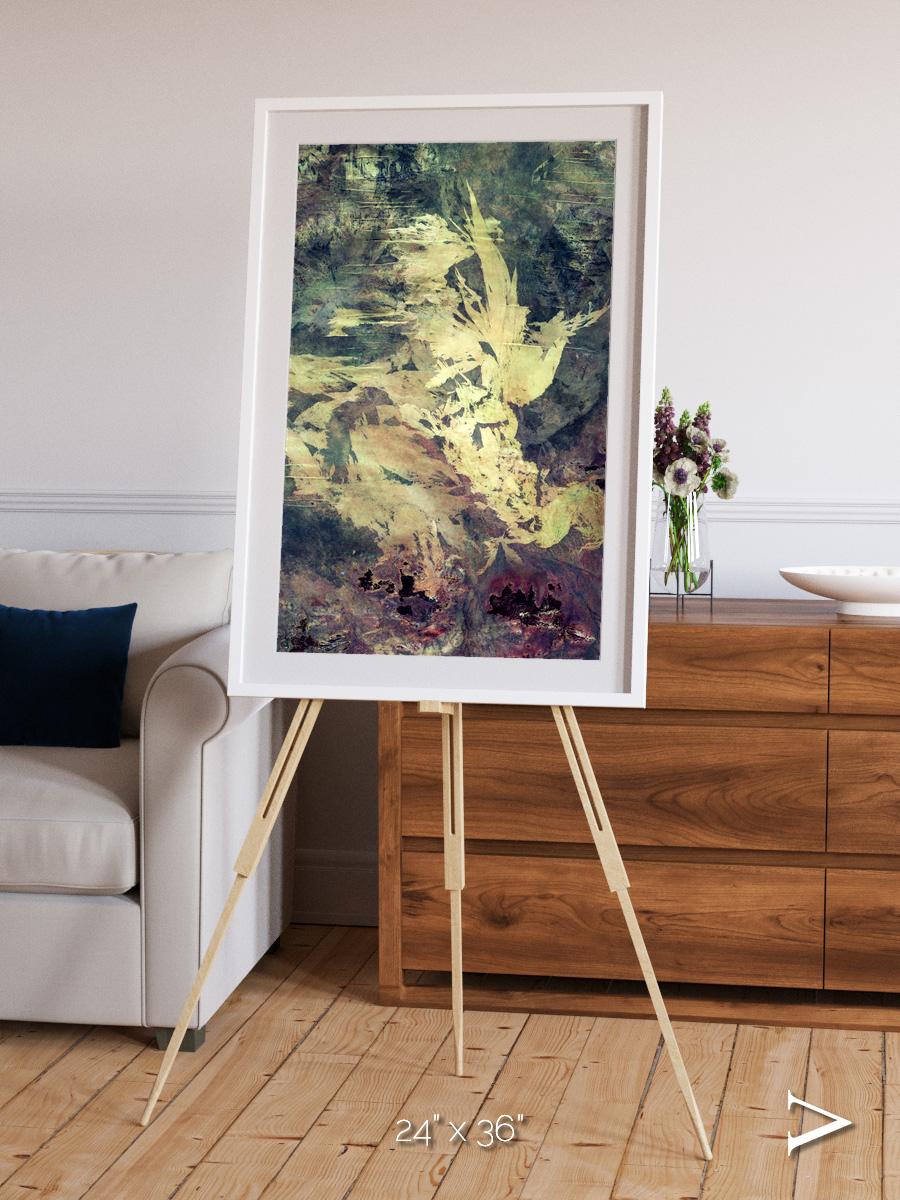 Windwritten Dunes, Great Sandy Scars Framed & Mounted Print
