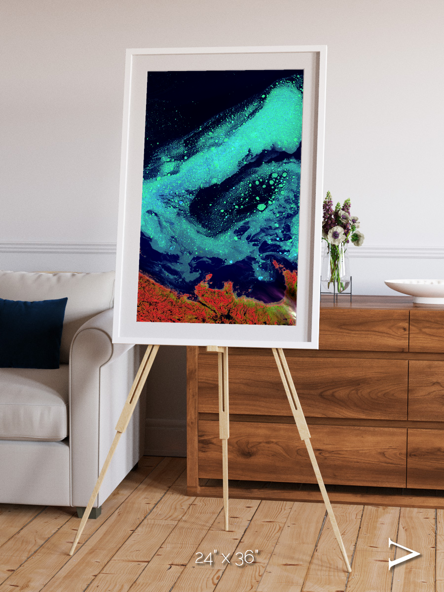 Frozen Currents, Foxe Basin Framed & Mounted Print