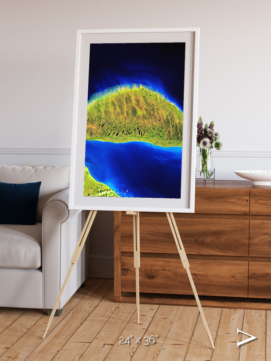 Coastal Fragments, Island Rebound Framed & Mounted Print