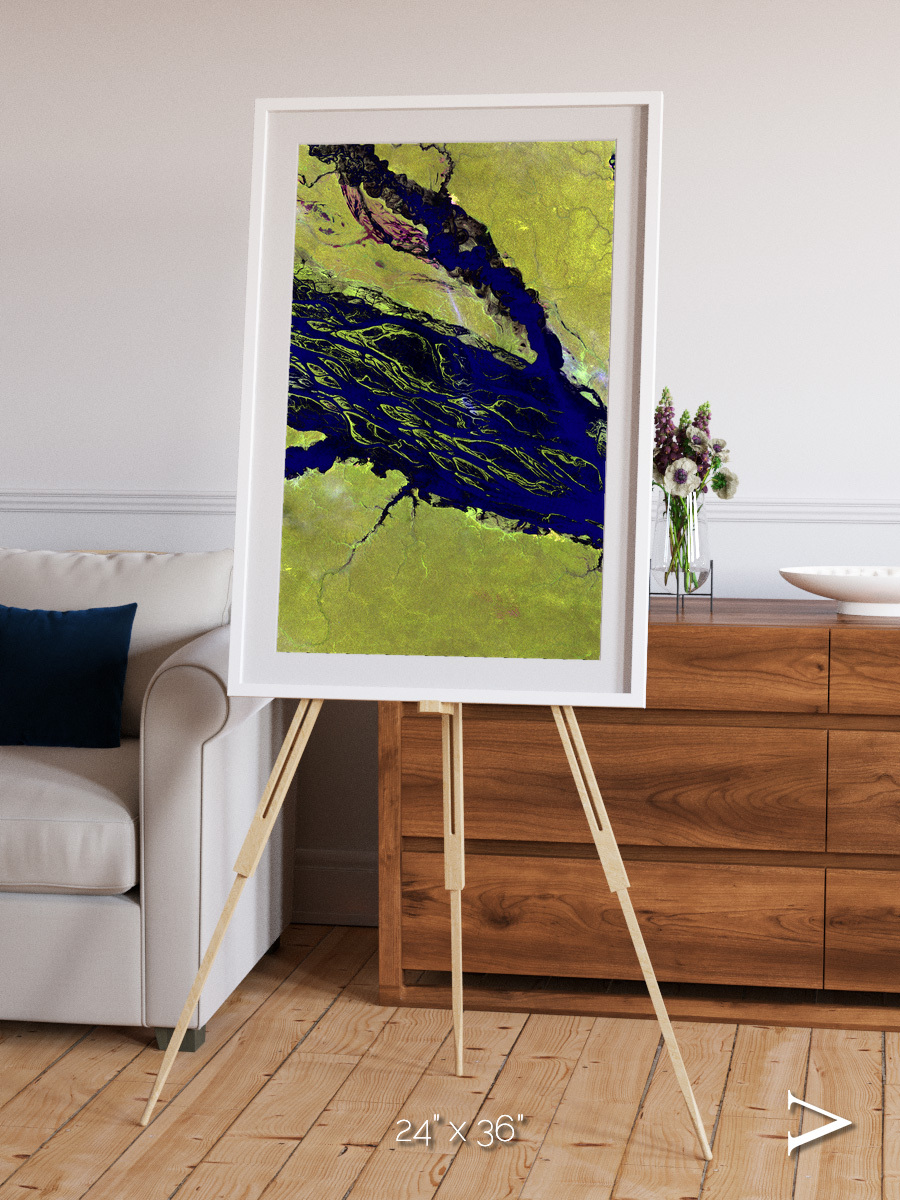Painted Archipelago, Jau Park Framed & Mounted Print