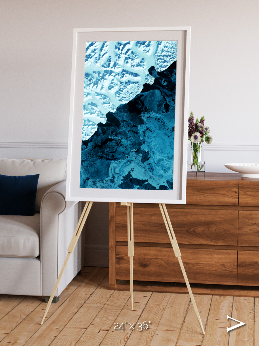 Glacial Passage, Kamchatka Peninsula Framed & Mounted Print