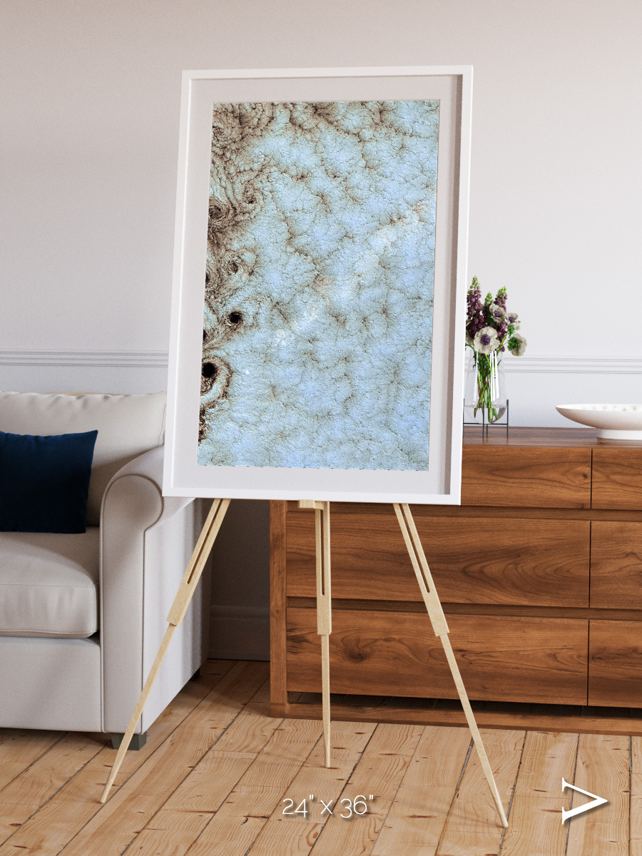Wind Signatures, Karman Vortices Framed & Mounted Print