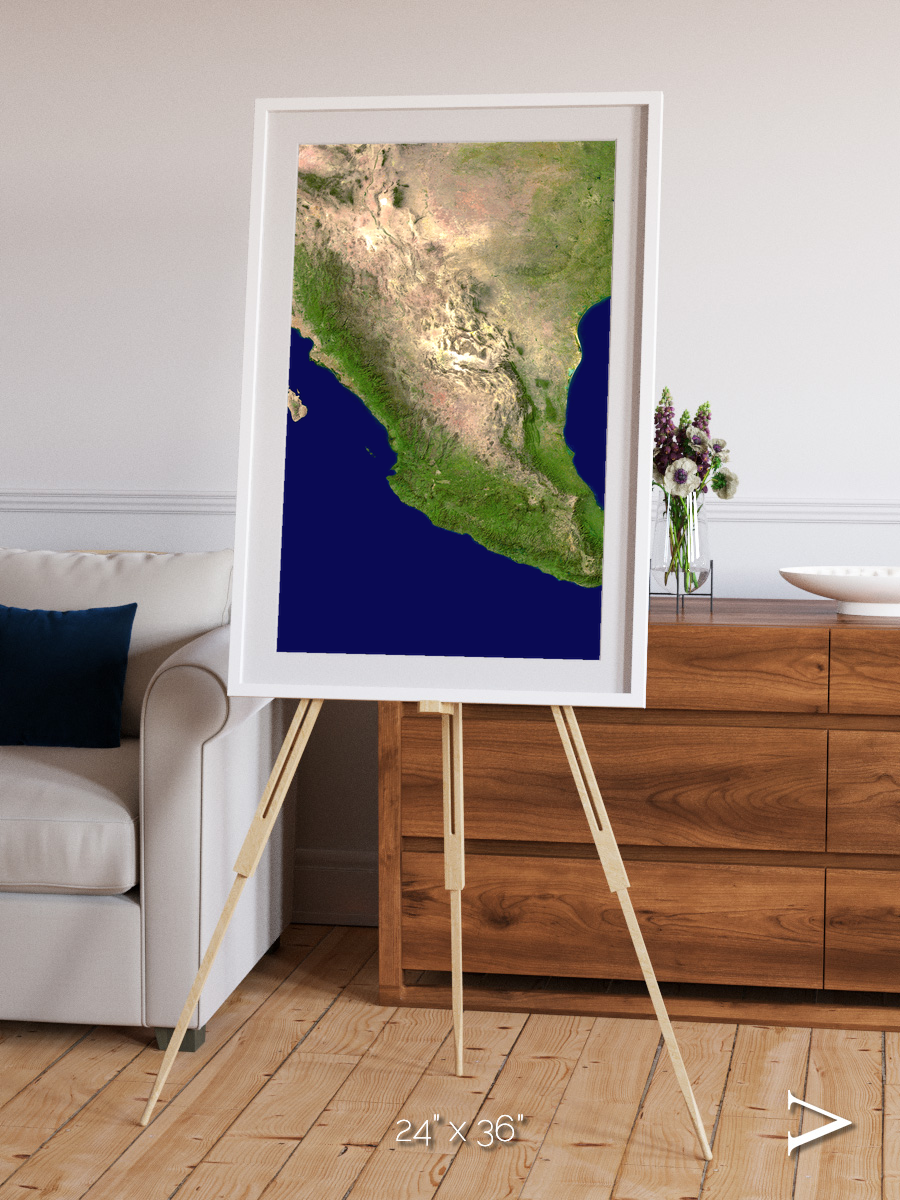 Windwritten Sands, Mexico and Central America Framed & Mounted Print