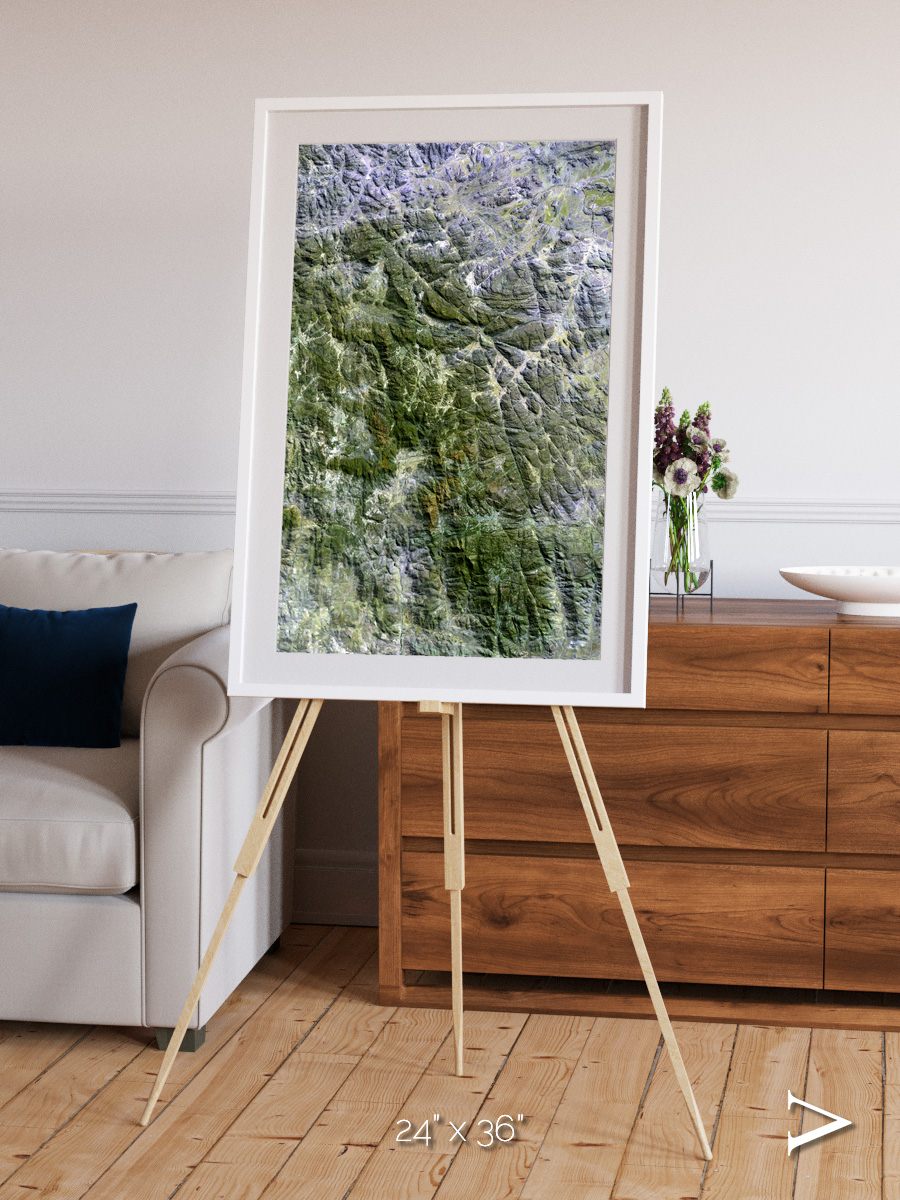 Earth in Colour, Namaqualand Framed & Mounted Print