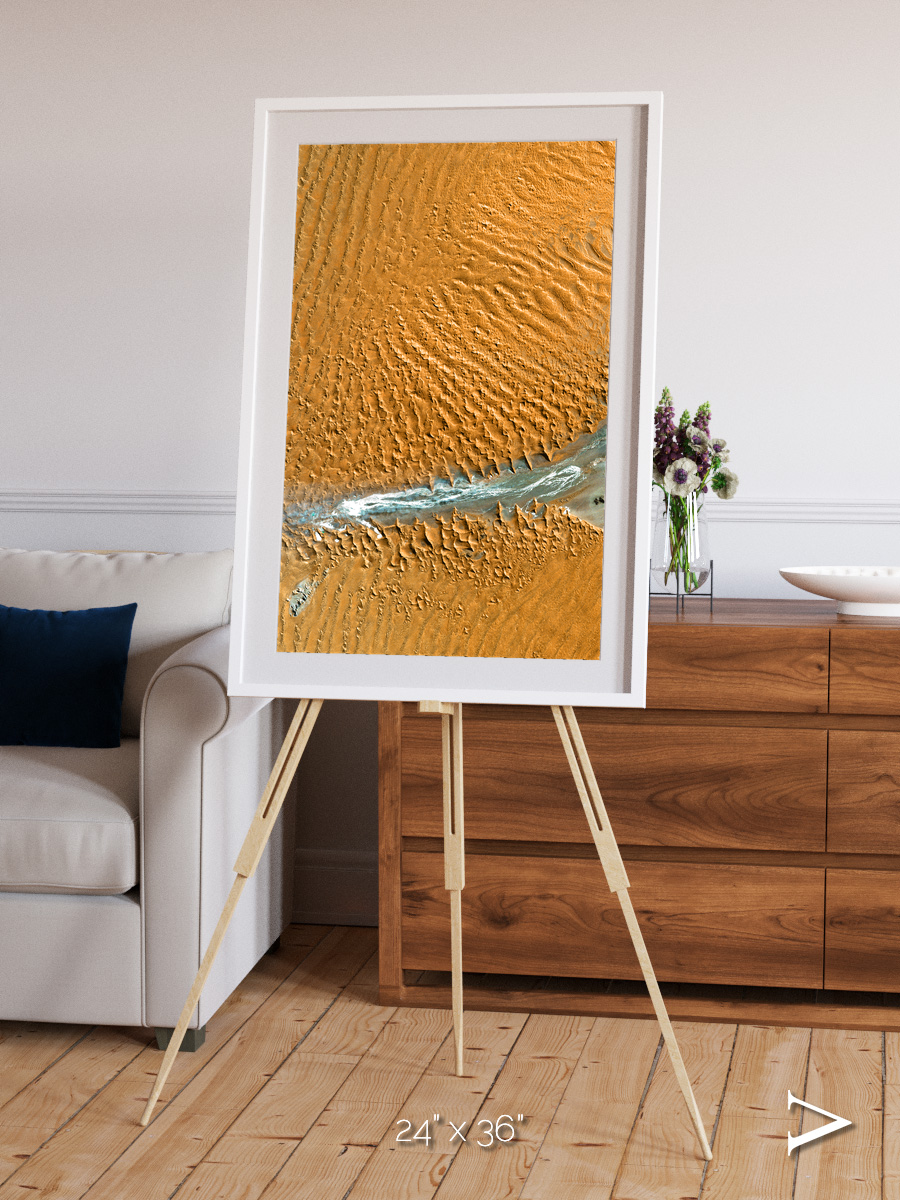 Sands in Motion, Namib Desert Framed & Mounted Print