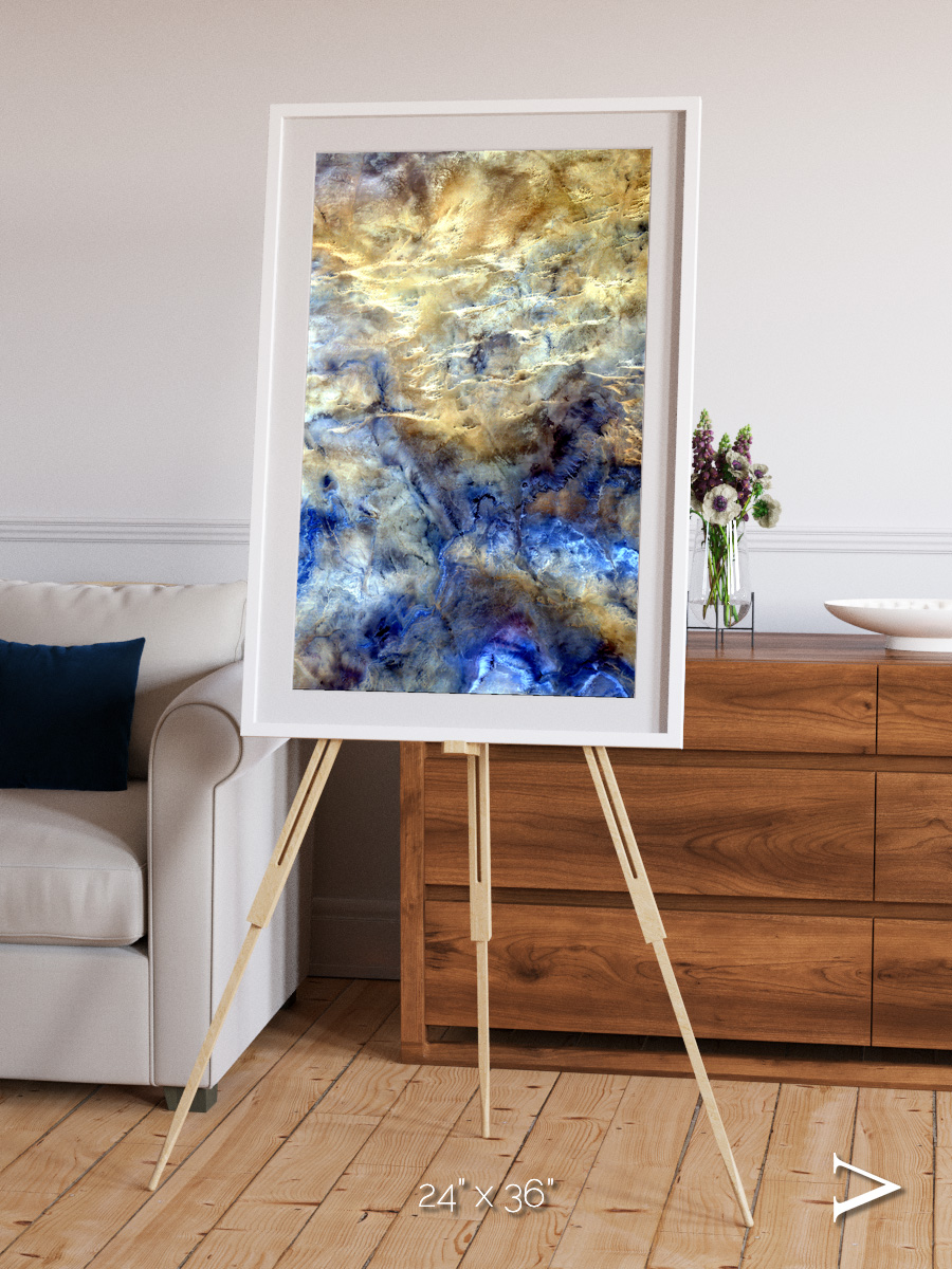 Heat Scars, No Mans Land Framed & Mounted Print