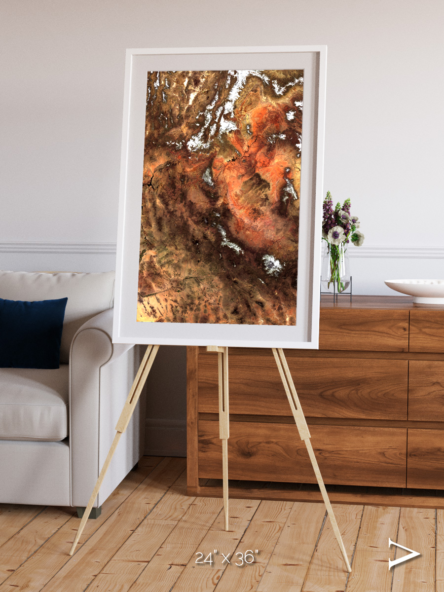Sunlit Dunes, North America Framed & Mounted Print