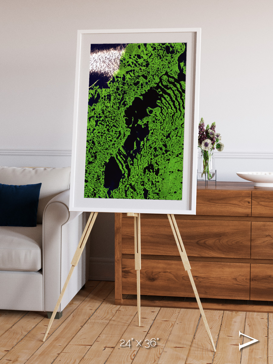 Tundra Reach, Liverpool Bay Framed & Mounted Print
