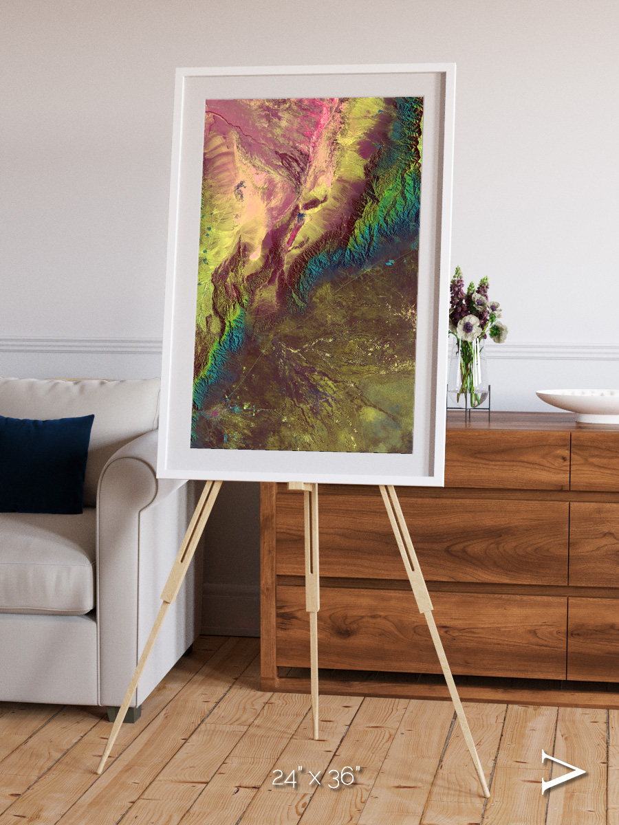 Textured Earth, Sierra de Velasco Framed & Mounted Print