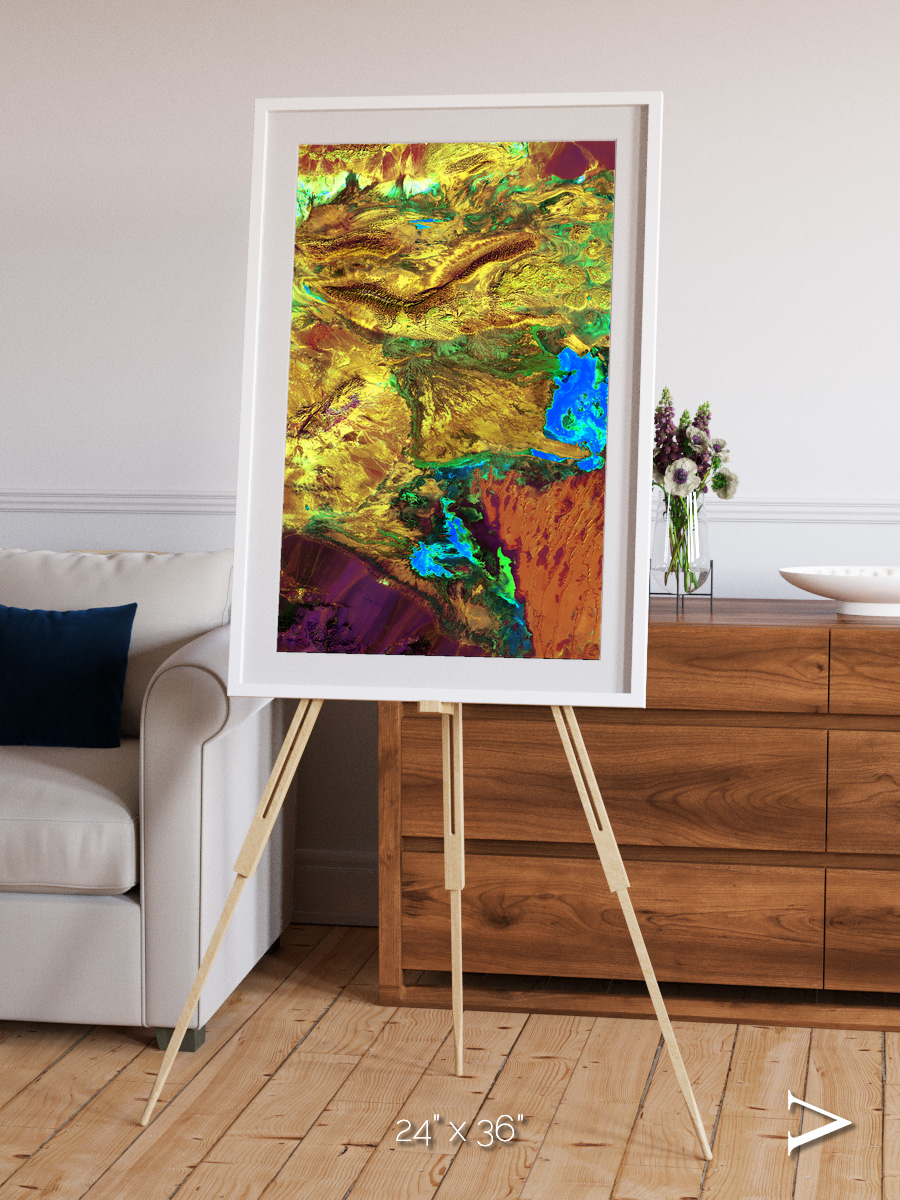 Salt and Storm, Dasht-e Kavir Framed & Mounted Print