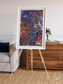 Geologic Tapestry, Asharah Fault Zone Framed & Mounted Print