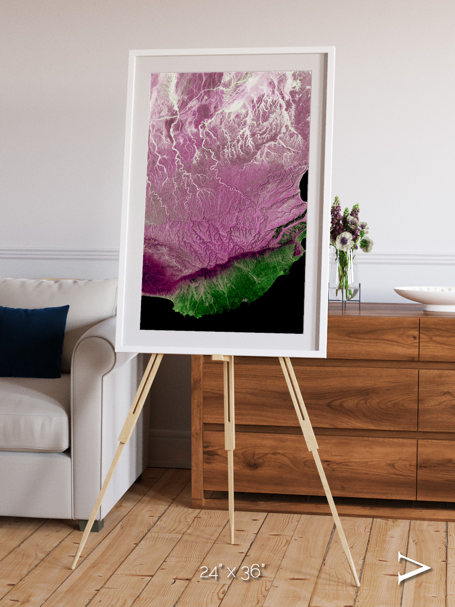 Monsoon Divide, Dhofar Framed & Mounted Print