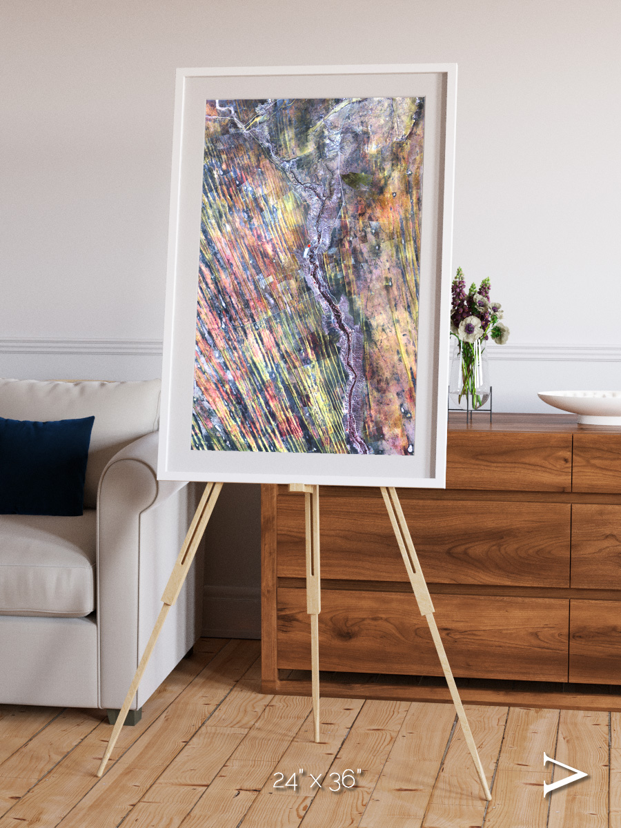 Crevasse Lines, The Optimist Framed & Mounted Print