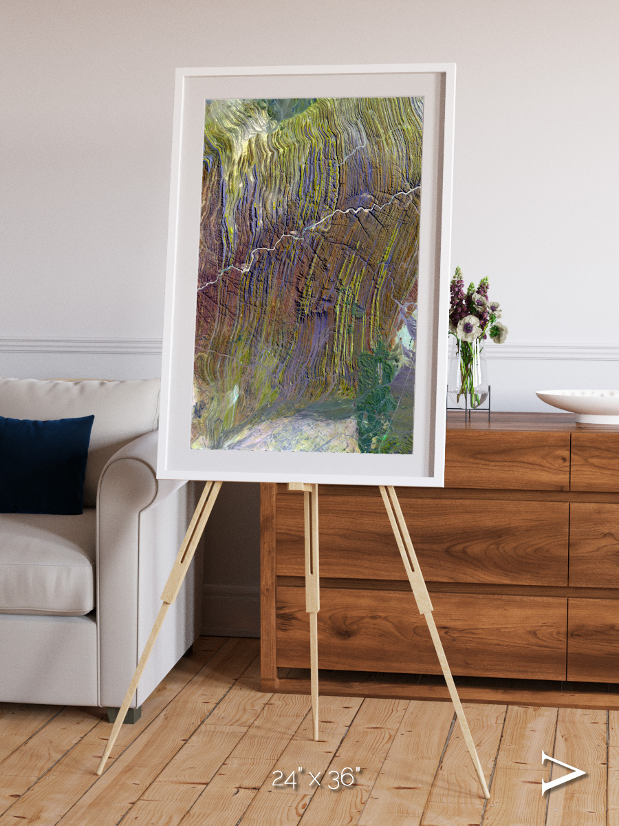 Shifting Dunes, Ugab River Framed & Mounted Print