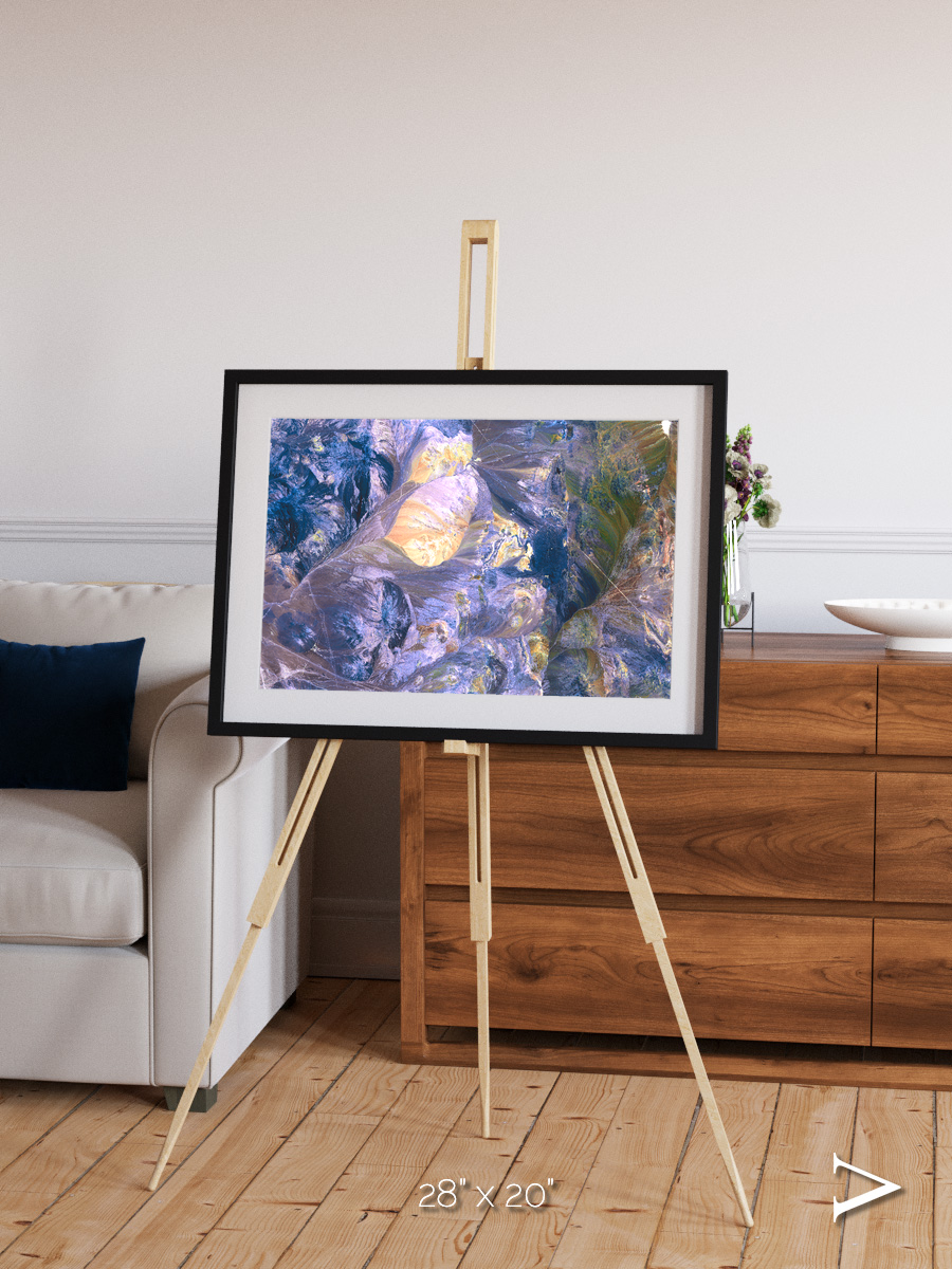 Heat Scars, Andes Framed & Mounted Print