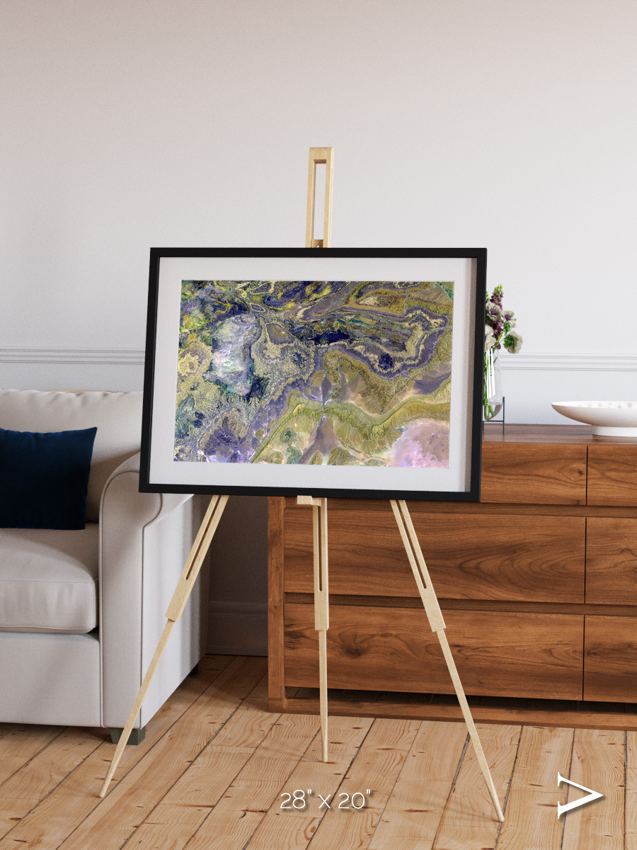 Mineral Horizons, Anti-Atlas Framed & Mounted Print