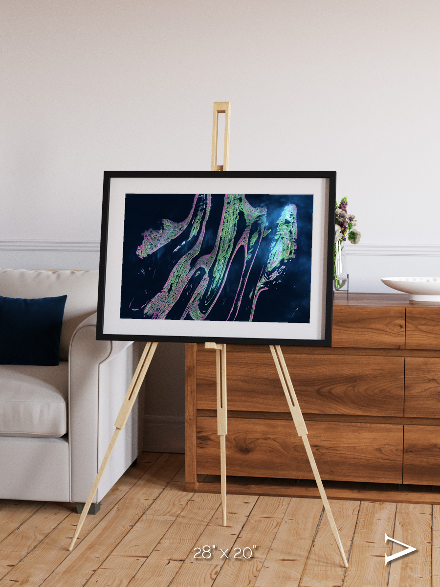Painted Archipelago, Belcher Islands Framed & Mounted Print