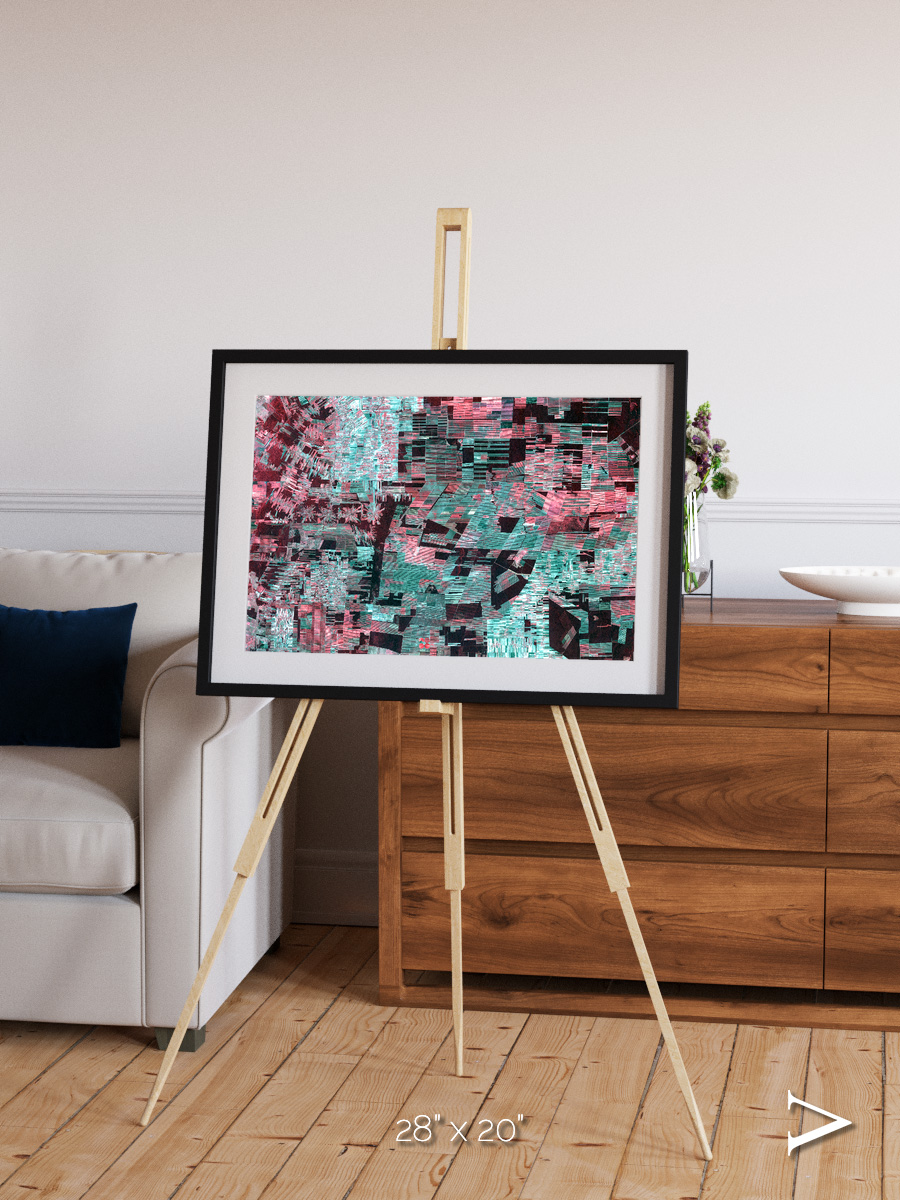 Fractured Canopy, Bolivia Framed & Mounted Print