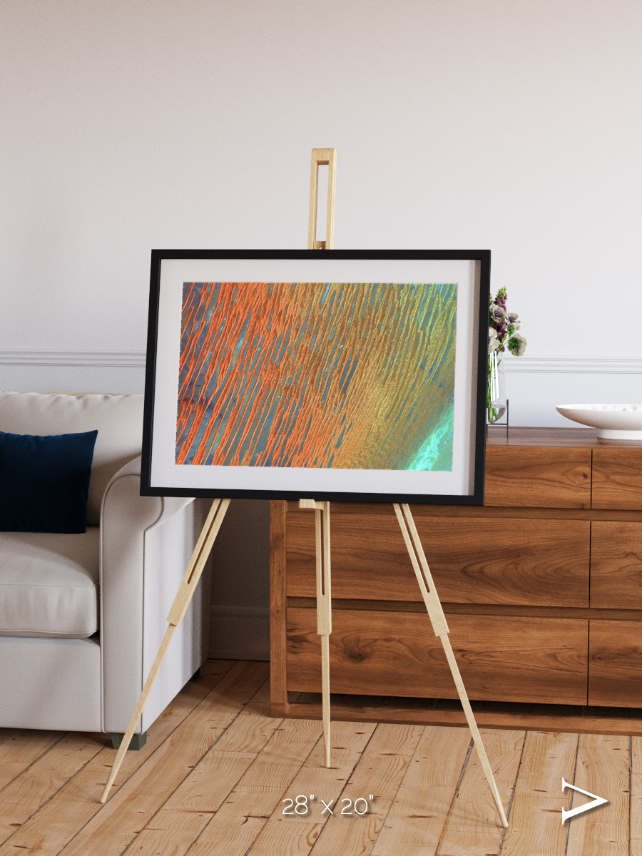 Windwritten Sands, Erg Chech Framed & Mounted Print