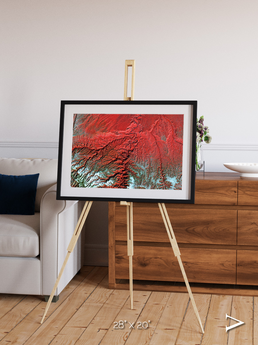 Ice River, Desolation Canyon Framed & Mounted Print