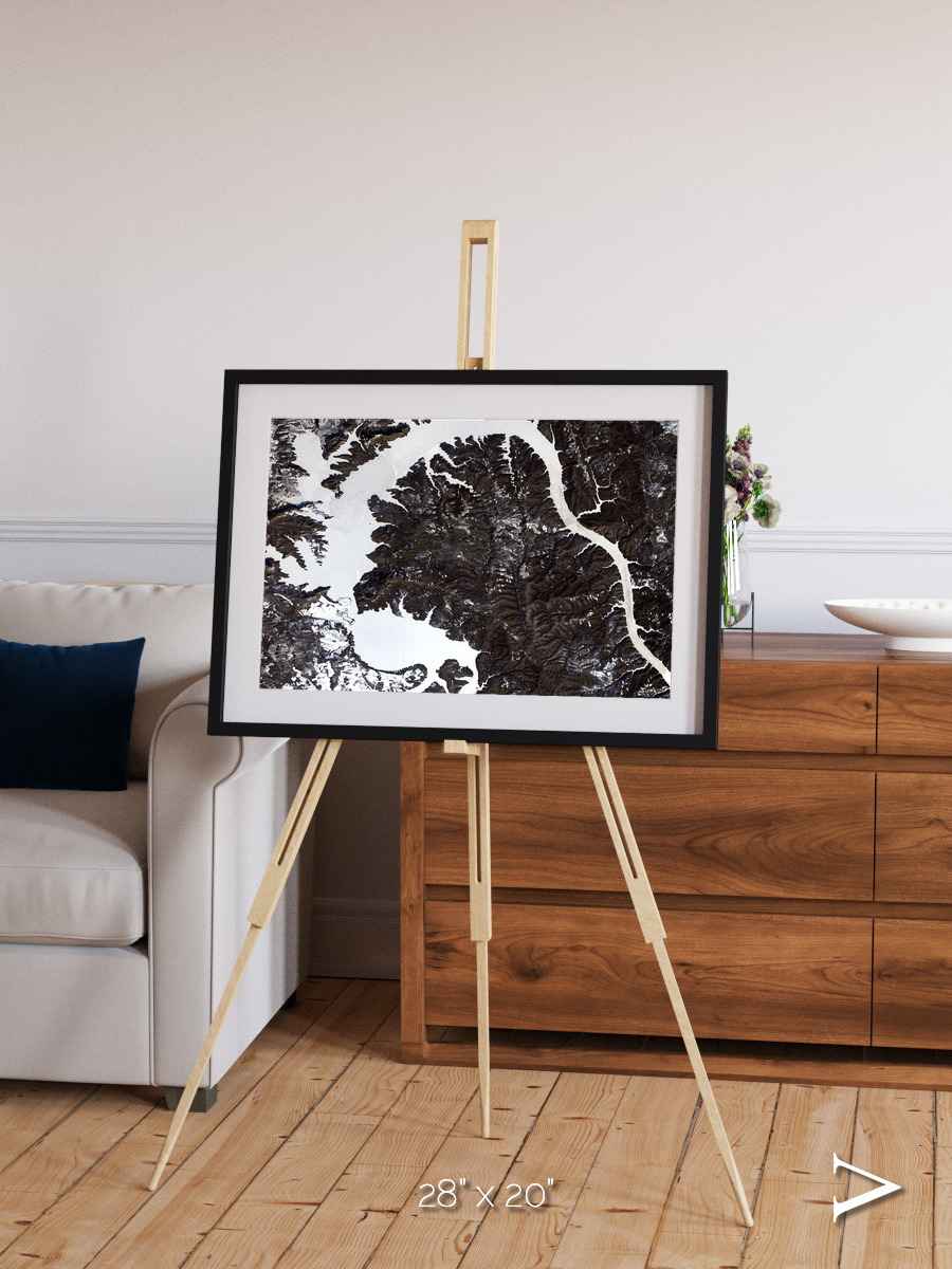 Dragon Lake, Siberia Framed & Mounted Print