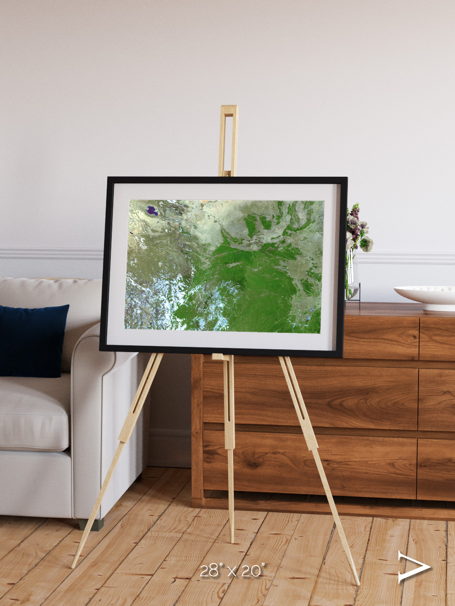 Sea Inlet, Eastern Asia Framed & Mounted Print