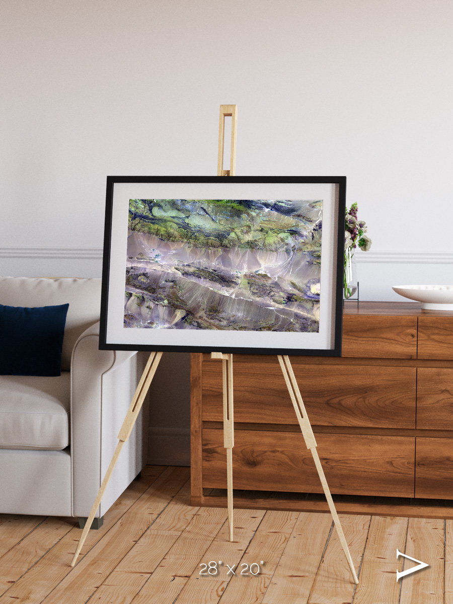 Arid Mosaic, Edrengiyn Nuruu Framed & Mounted Print