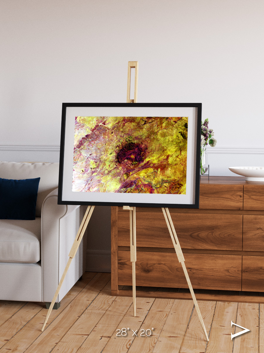 Magma Plains, Erongo Massif Framed & Mounted Print