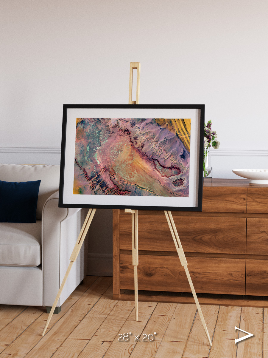 Echoes of Water, Western Desert Framed & Mounted Print