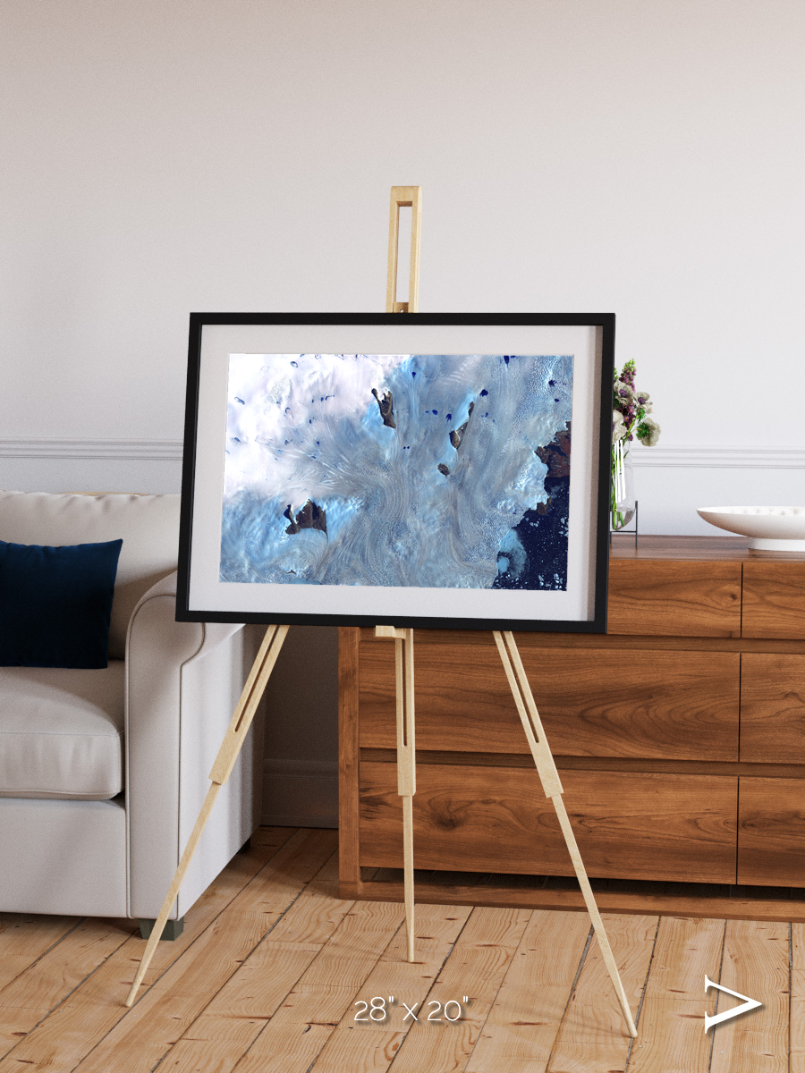 Waterways, Greenland Coast Framed & Mounted Print