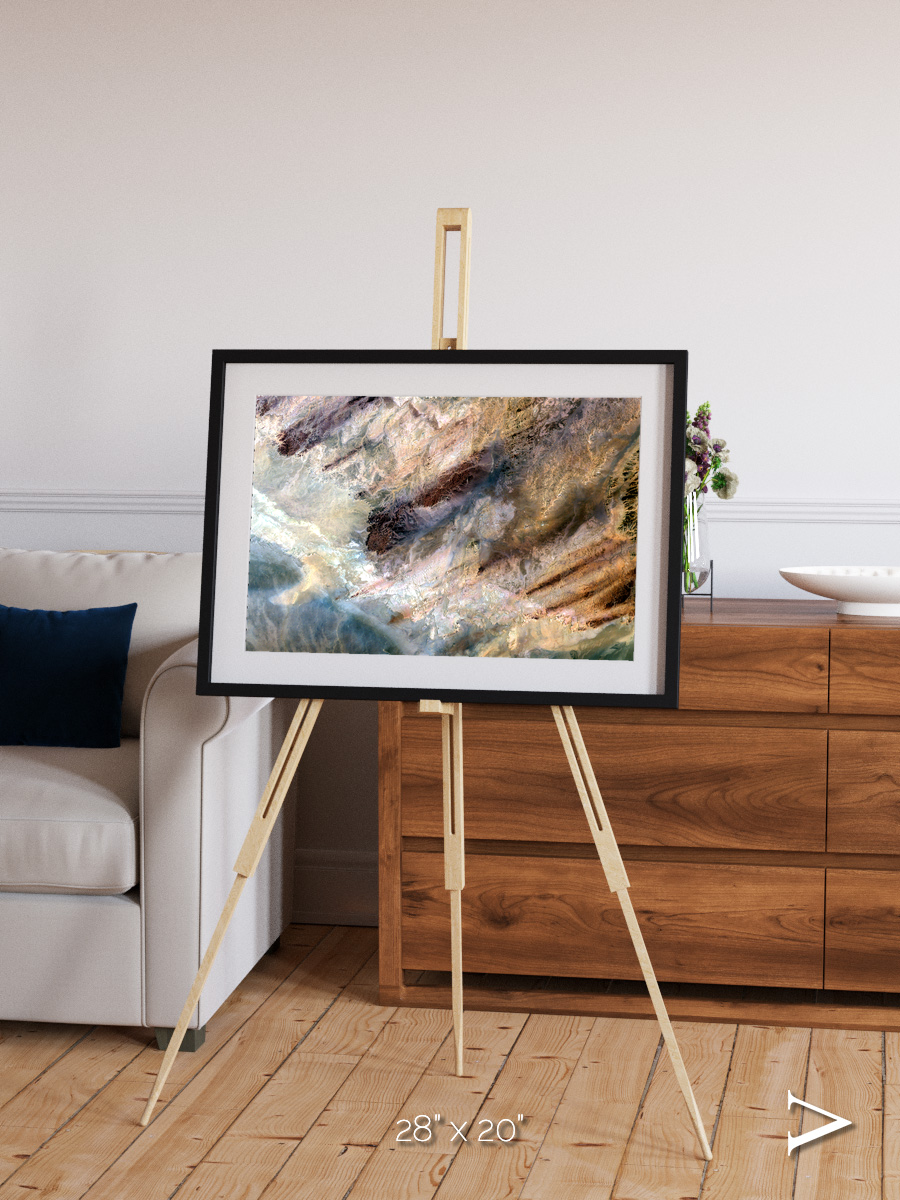 Lava Lines, Impact Framed & Mounted Print