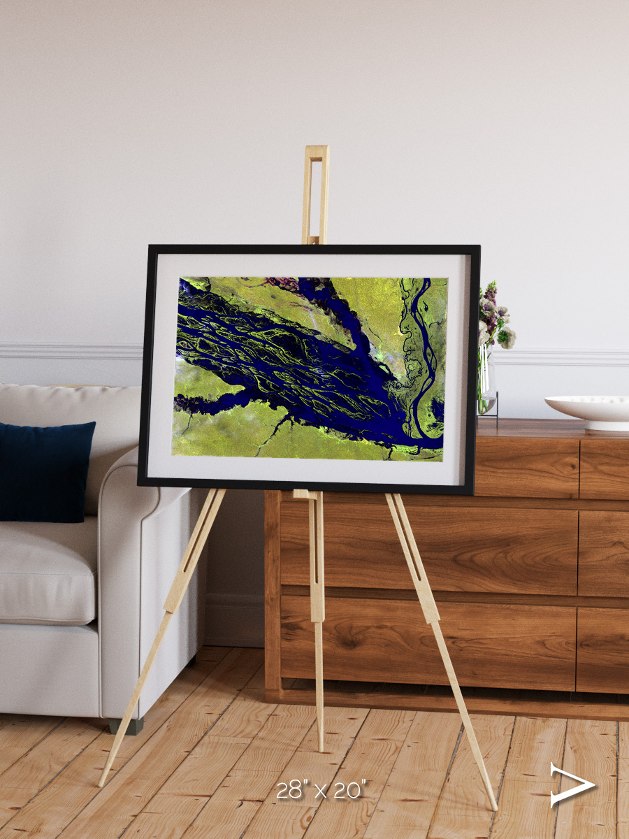Painted Archipelago, Jau Park Framed & Mounted Print