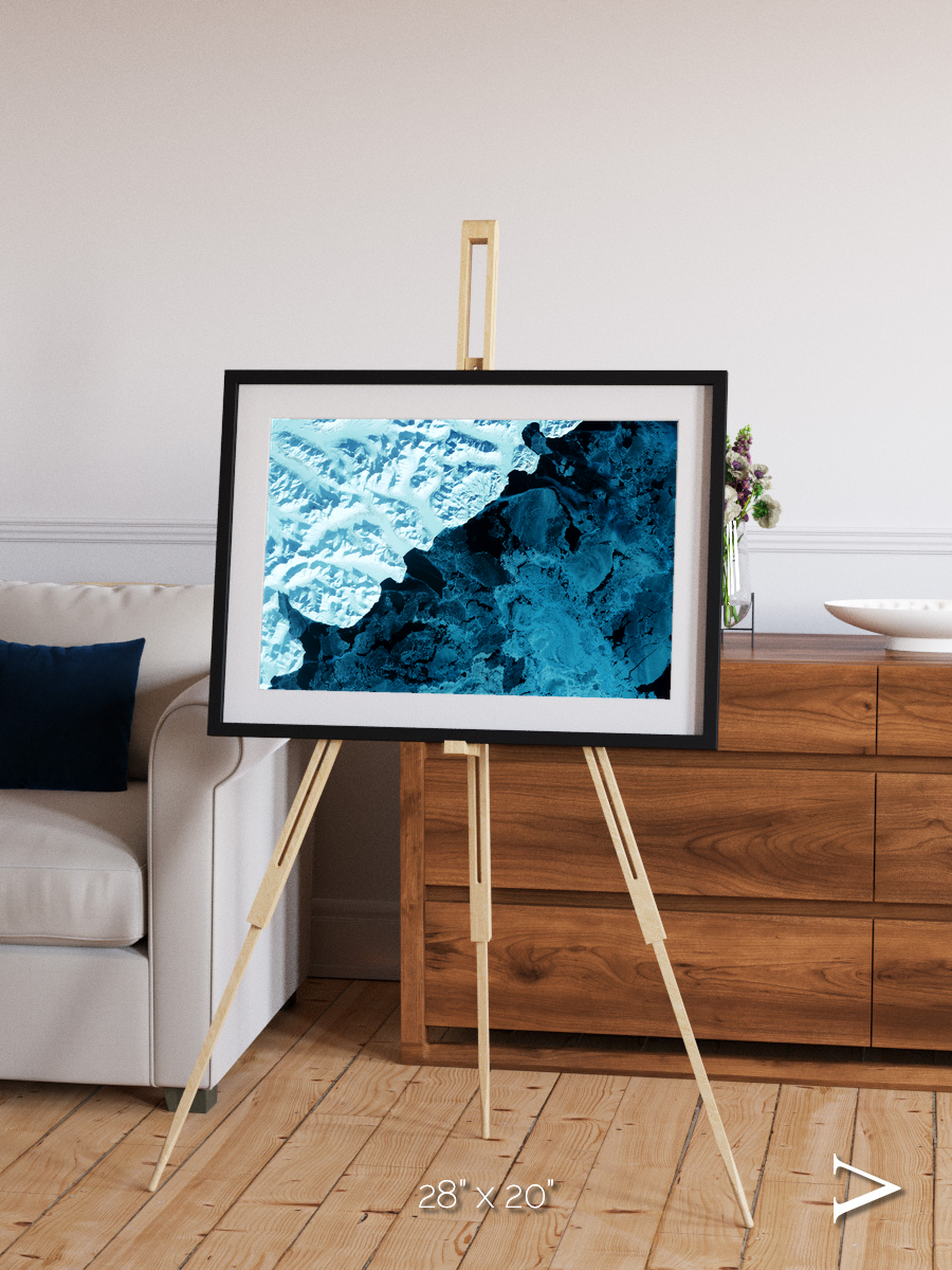 Glacial Passage, Kamchatka Peninsula Framed & Mounted Print