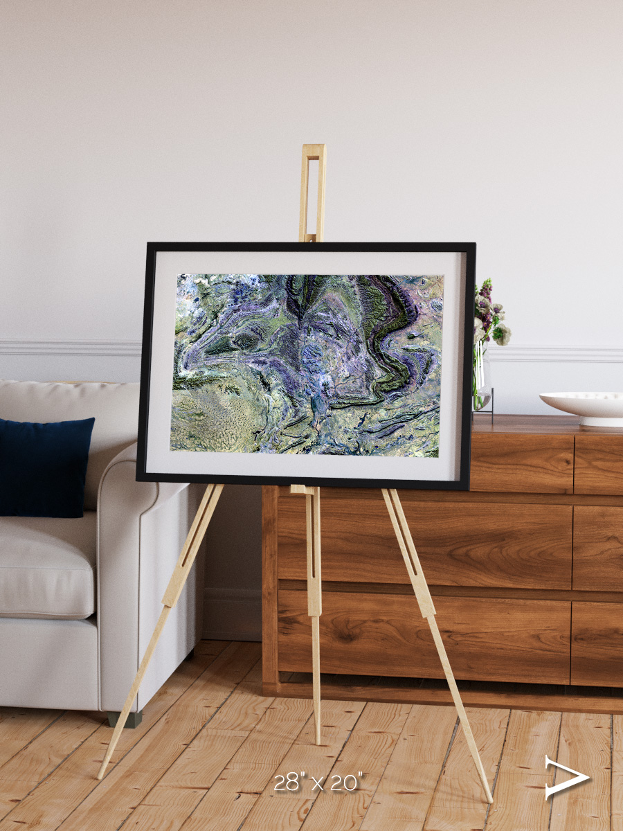 Mountain Textures, MacDonnell Ranges Framed & Mounted Print