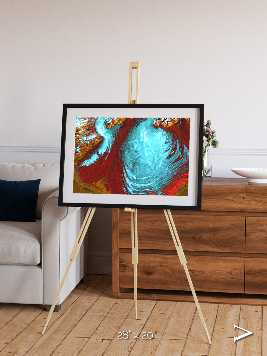 Glacial Passage, Malaspina Glacier Framed & Mounted Print