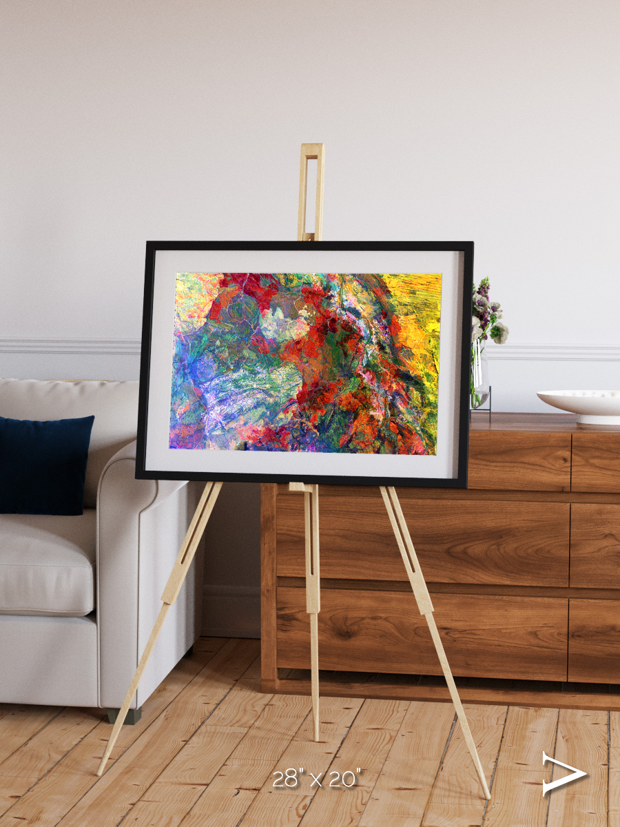 Melted Earth, Great Sandy Desert Framed & Mounted Print