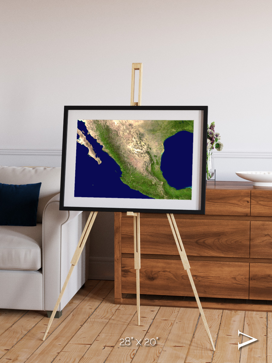 Windwritten Sands, Mexico and Central America Framed & Mounted Print