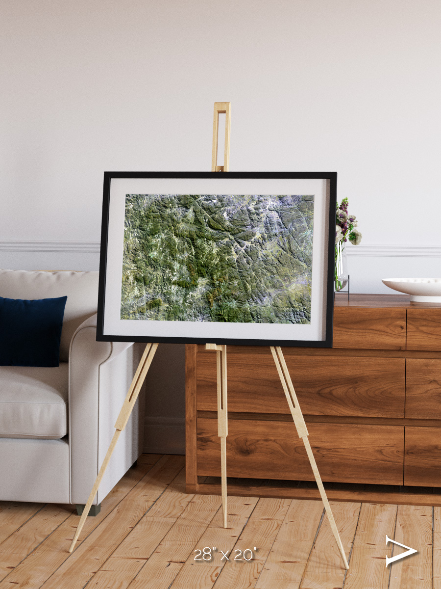 Earth in Colour, Namaqualand Framed & Mounted Print