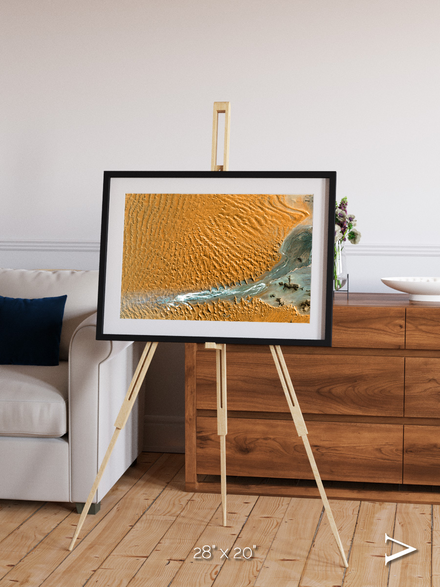 Sands in Motion, Namib Desert Framed & Mounted Print